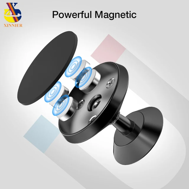 Affordable Universal Magnetic Car Phone Holder For Samsung S8 Plus Note8 360 Rotation Car Holder For iPhone X 7 8 Plus Phone Stand Holder Special Offers