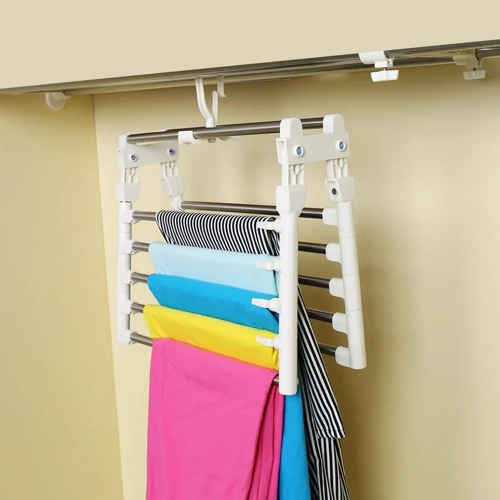 Брюки вешалка для брюк вешалка для одежды шкаф держатель ремня стойка органайзер для одежды шарф галстук поясная стойка DQ1523