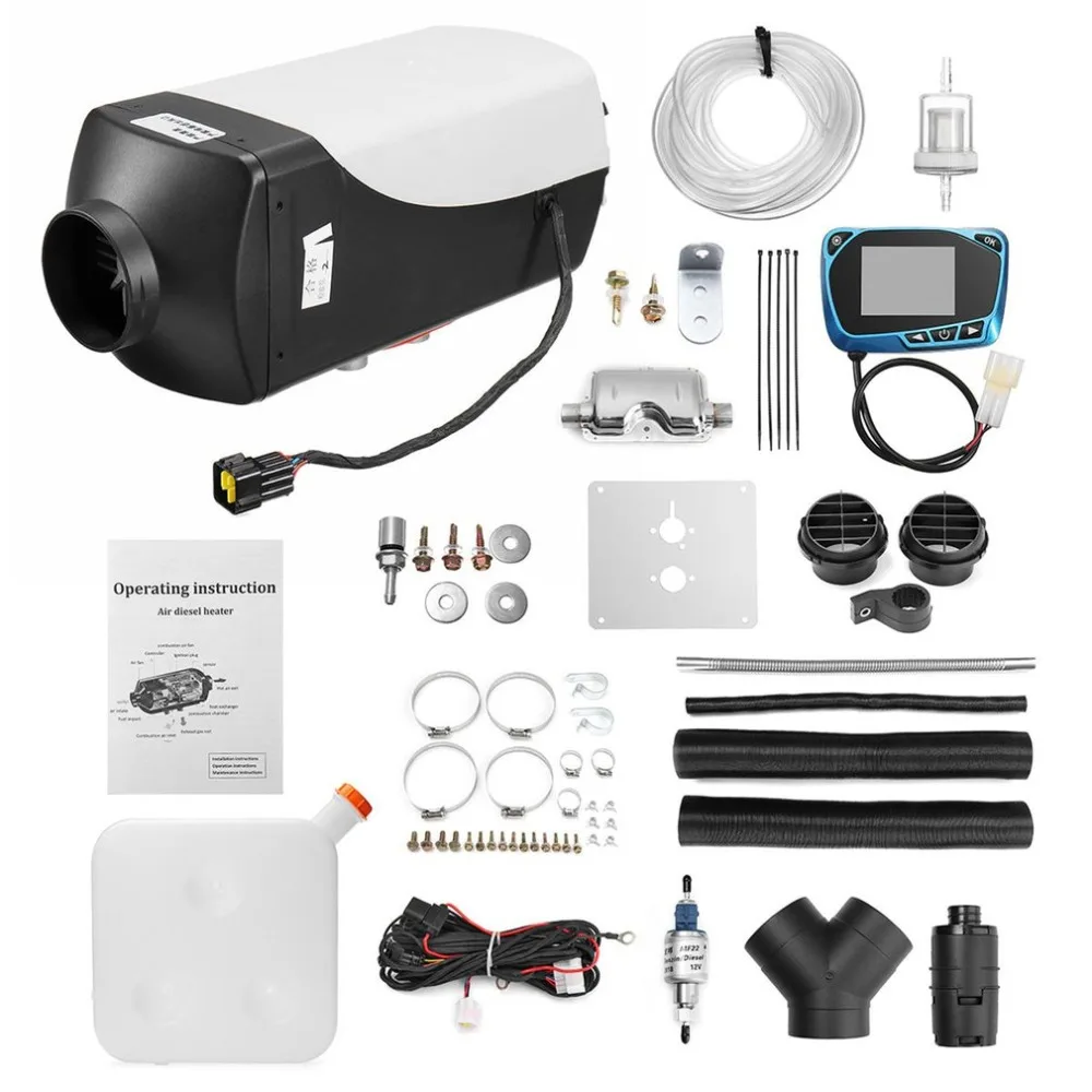 

Car Heater 5KW 12V Air Diesels Heater Parking Heater With Remote Control LCD Monitor black