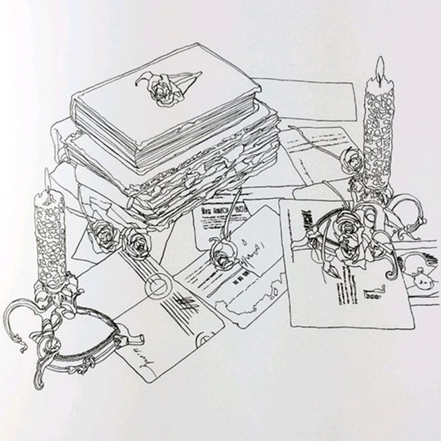 Beauty And The Beast Coloring Book For Adult Kids Mandala Secret Garden Books Antistress Art Quiet Color Drawing 2525cm 48Pages