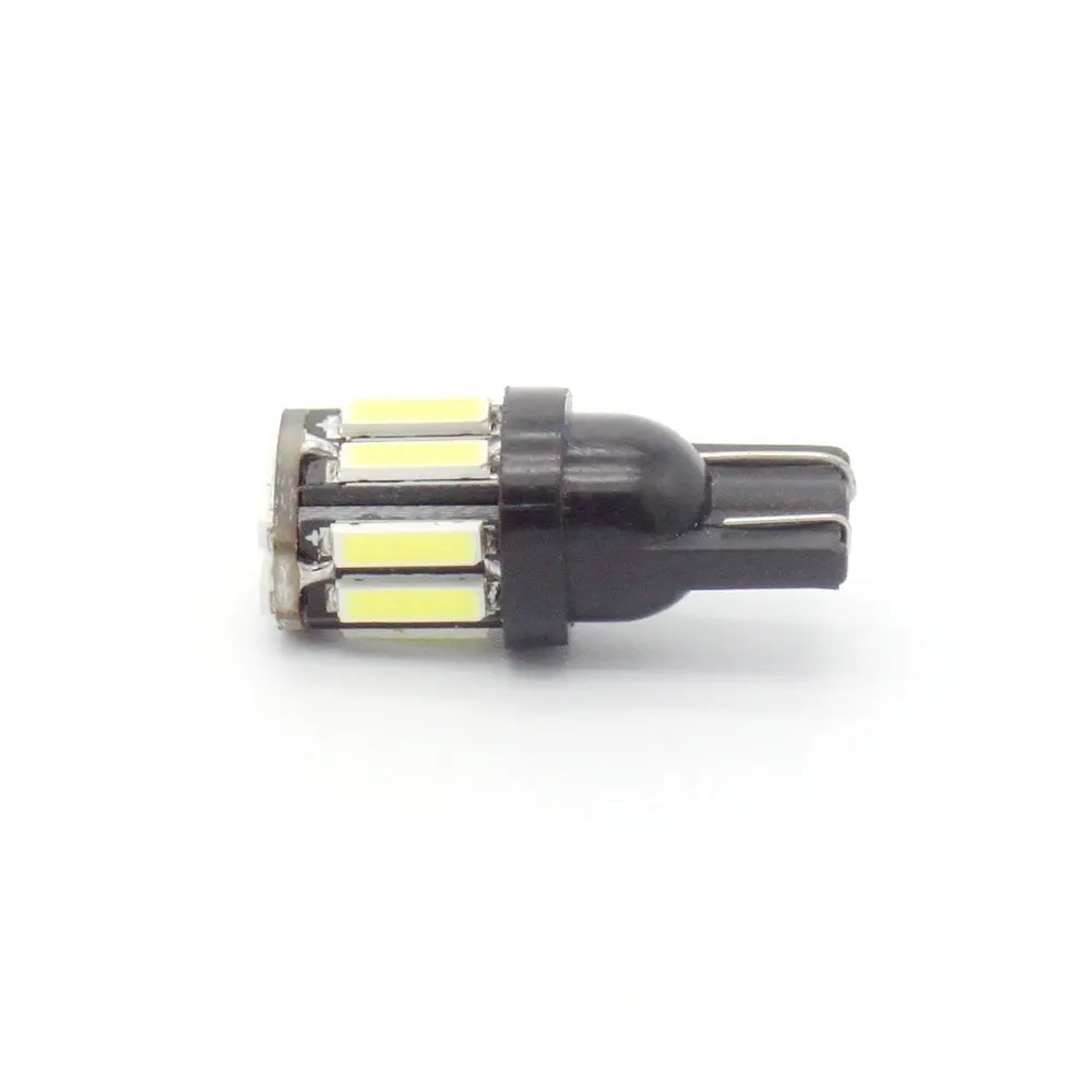 10 шт. белый DC 12V 3 5W T10 W5W 194 147 152 158 159 10SMD 7020 светодиодный светильник для чтения