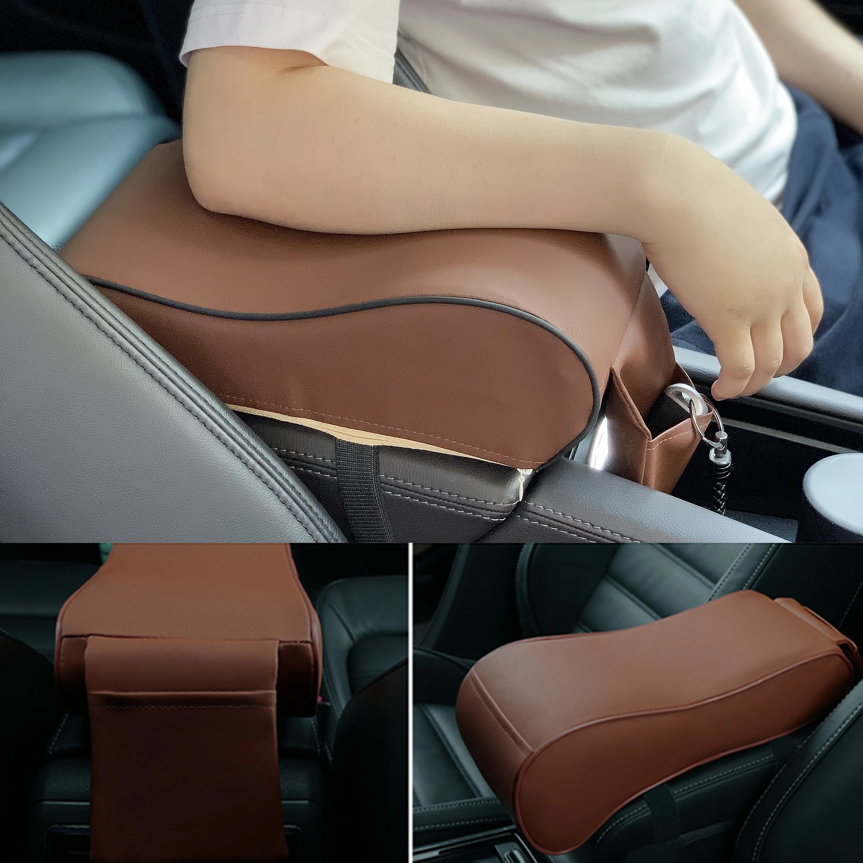 

Car Armrest Pad For Ford Mustang Ranger Figo KA Territory FLEX Transit Super Duty Atlas F-150 F250 F350 F450