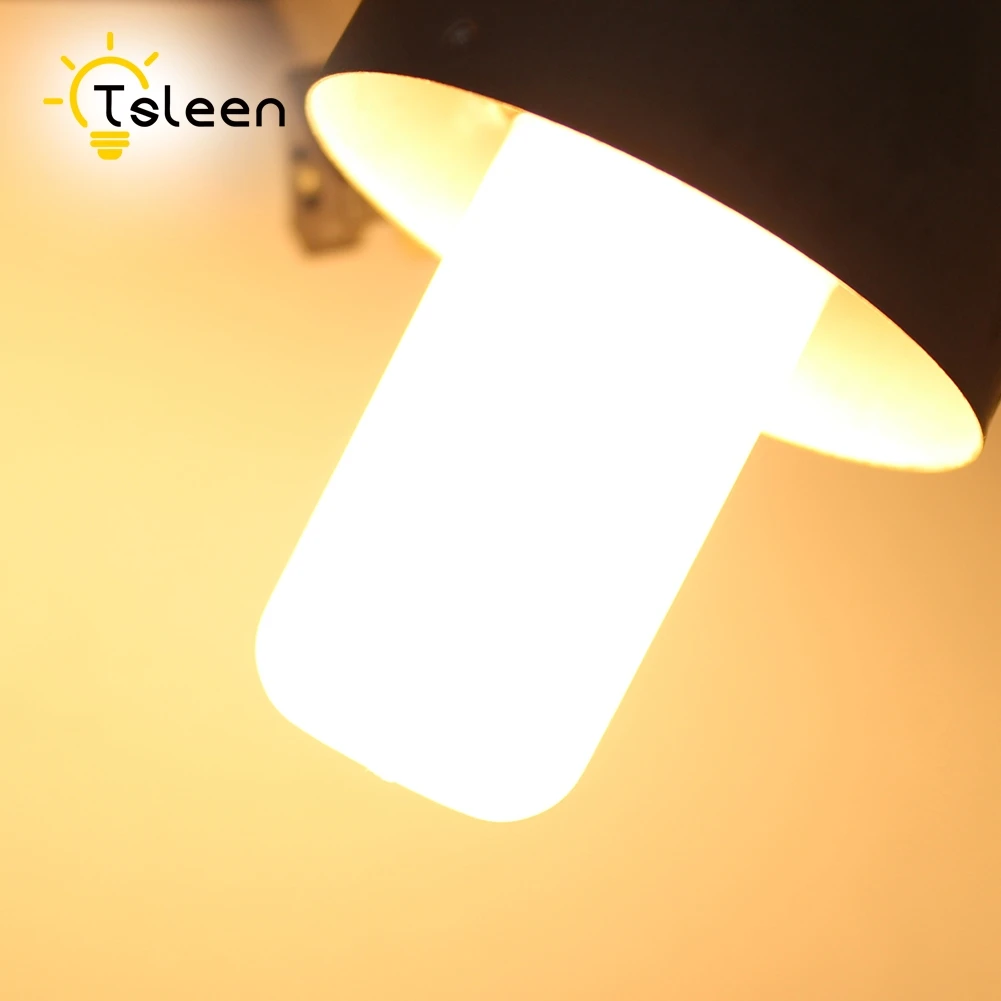 TSLEEN 1 шт. новые кукурузная светодиодный светильник E27 E14 GU10 G9 B22 7 Вт, 9 Вт, 12 Вт, 15 Вт, 20 Вт, 25 Вт Светодиодный светильник AC 220V светодиодный лампы Люстра светильник Точечный светильник - Испускаемый цвет: warm white