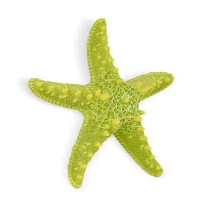 Креативный Европейский морской мир Бытовой Настенный декор Средиземноморский стиль 3D Морская звезда руль, якорь буй морской рыбы - Цвет: green