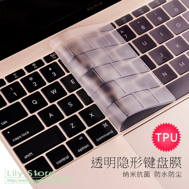 Защитный чехол для клавиатуры из ТПУ Apple macbook Air Pro с Retina 11 12 13 15 17 Touch Bar 3 4 2014 2015 2016