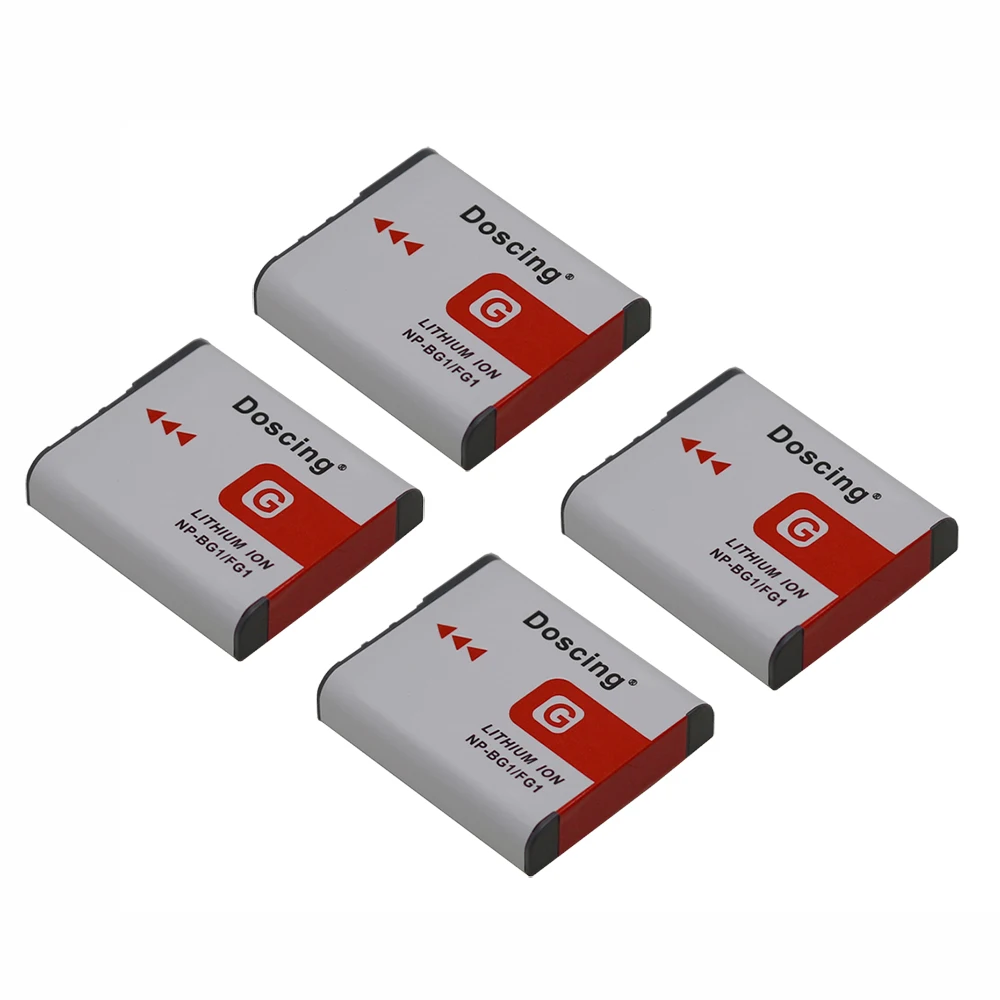 

4pcs/lot NP-BG1 NP BG1 Camera Battery For SONY Cyber-shot DSC-H3 DSC-H7 DSC-H9 DSC-H10 DSC-H20 DSC-H50 DSC-H55 DSC-H70 DSC-H90