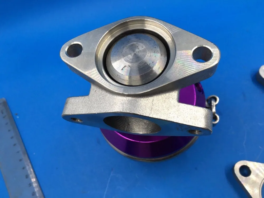 free shhipping GT35MM/38MM for TURBO CHARGER MANIFOLD V-BAND EXTERNAL PURPLE WASTEGATE+8 PSI SPRING