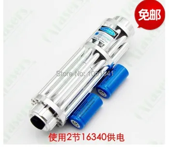 

High Power Military 200000M 200Watt Blue laser pointer 450nm Flashlight Light Burning match/pop balloon/burn cigarettes+glasses
