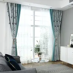 Простые плотные льняные шторы для гостиной столовой спальни