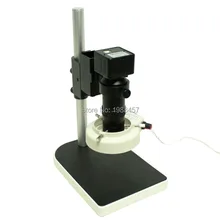 Industria de Microscopio Digital de 2.0MP Cámara de Vídeo USB + Salidas 8X-130X c-mount Lente + 56 LED de Las Luces del Anillo + ajustable Del Sostenedor Del Soporte