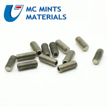 

M2 M3 M4 Titanium Bolt Stop Screw M5 M6 x4-20mm Ti Bolt Original Ti Color Not Polished Grade 2 Titanium Screw Ti Fastener 24 pcs