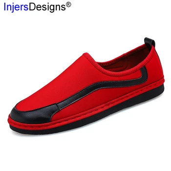 

New Arrival Casual Shoes For Men Loafers Fashion Stretch Fabric Male Footwear Soft Moccasins Men Driving Shoes Zapatos De Hombre