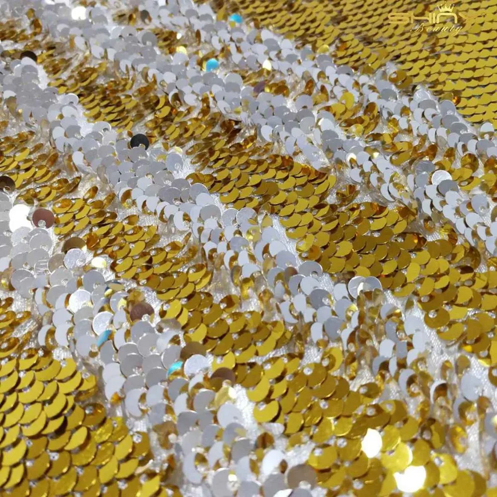 

ShinyBeauty 0.5Y Colorful Sequin Fabric For Event/Party/Banquet/Christmas Wedding Table Decoraiton Use For Dress -C