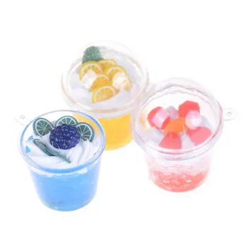

1pcs Dollhouse 1:6 Simulation Food Decor Mini Mousse Ice Cream Cup Model Toys for Girls Playing House Toy
