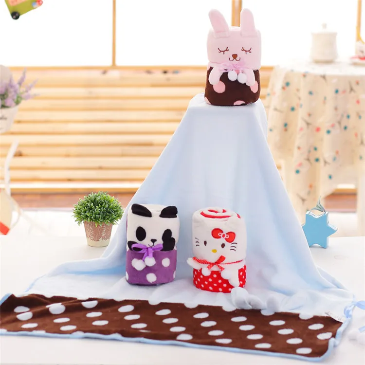 

2018 New Cortoon Blanket splicing coral velvet air-conditioning blanket, double plush blanket, WeChat point like gift Blanket