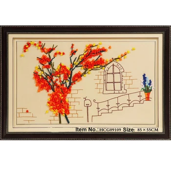

NKF Summer Memories Cross Stitch Patterns Handcraft Needlework Embroidery Sets Ribbon Embroidery for Home Decoration