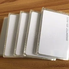 Rfid карты 125 кГц пустая карта из ПВХ ID EM4100 с верхним слоем карты для контроля доступа