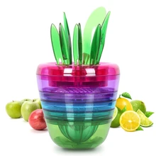 Fruit Slicer Set Creative Kitchen Tools Gadgets Fruit Cutter Best Unique Cool Citrus Peeler, Apple Slicer, Citrus Juicer PP