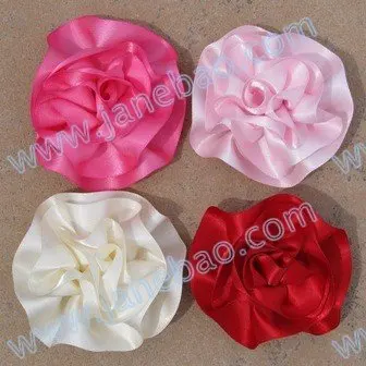 

free shipping 120pcs pretty petal flower clip loopy flower clips popular hair bows girl hair clips