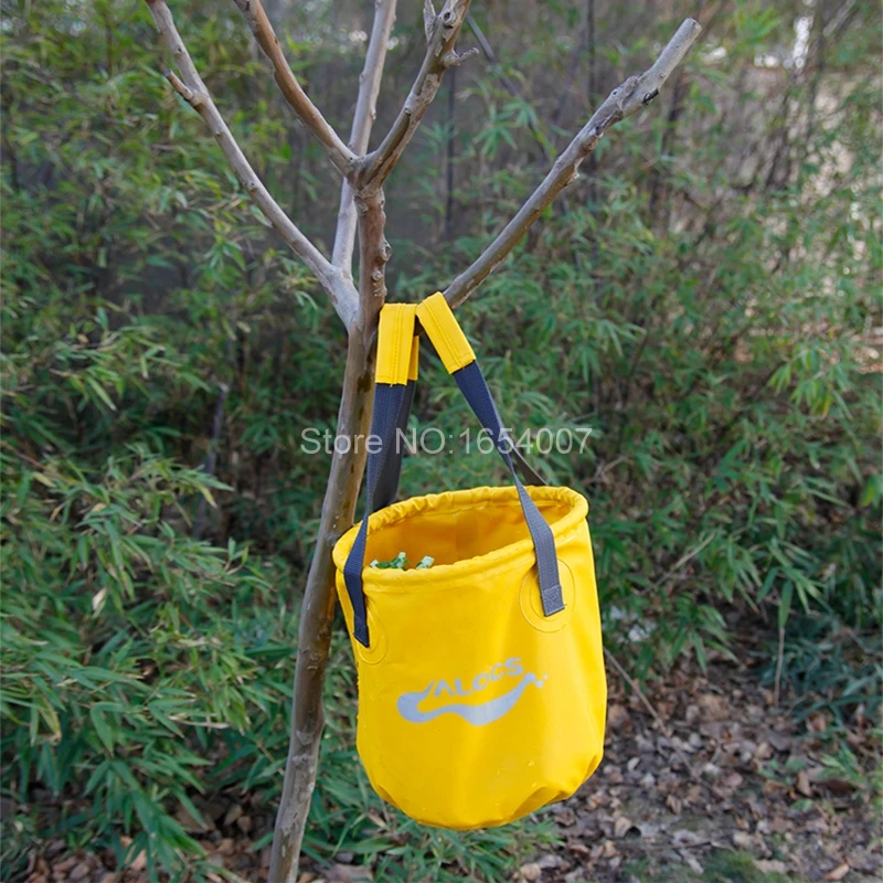 

Alocs Outdoor Folding Bucket Car Washing Bucket Outdoor Portable Water Bags Fishing Bucket Washing Clean PVC 11L Bucket AC-Z02