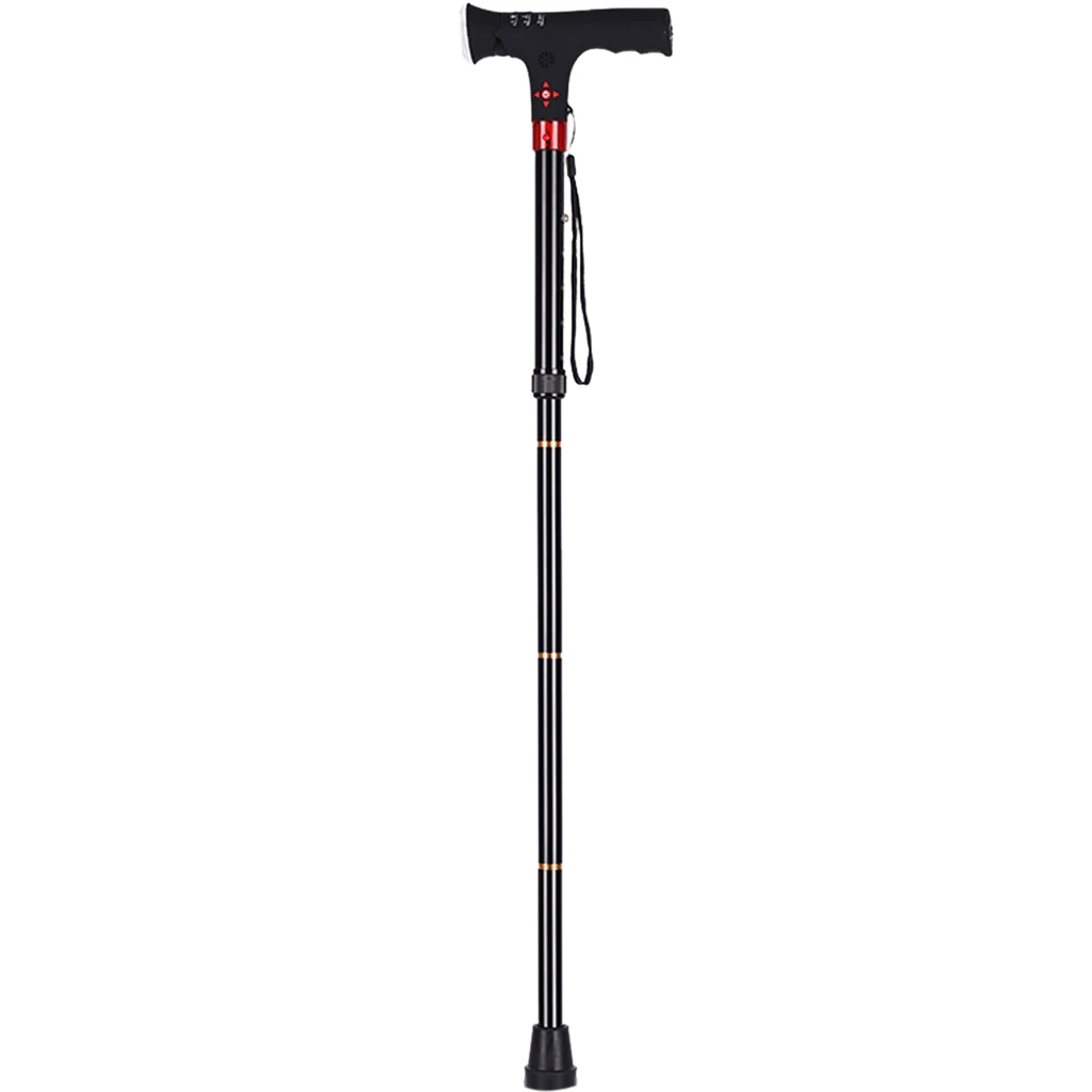  Adjustable Height Aluminum Folding Cane with Comfortable Hand Grip