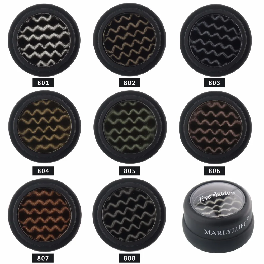 

Brand Marlylufe Single Eyeshadow Diamond Rainbow Make Up Cosmetic Pressed Glitters Eye shadow Magnet Palette by Factory