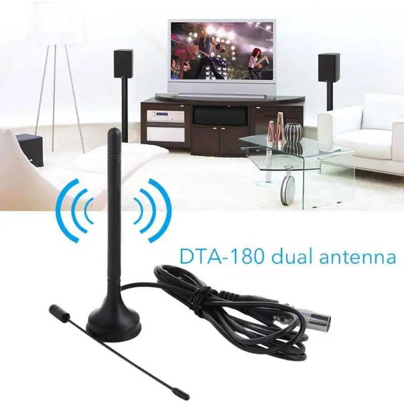 50 Miles DVB-T ТВ антенна 25 дБ Крытый цифровой HD ТВ антенный усилитель