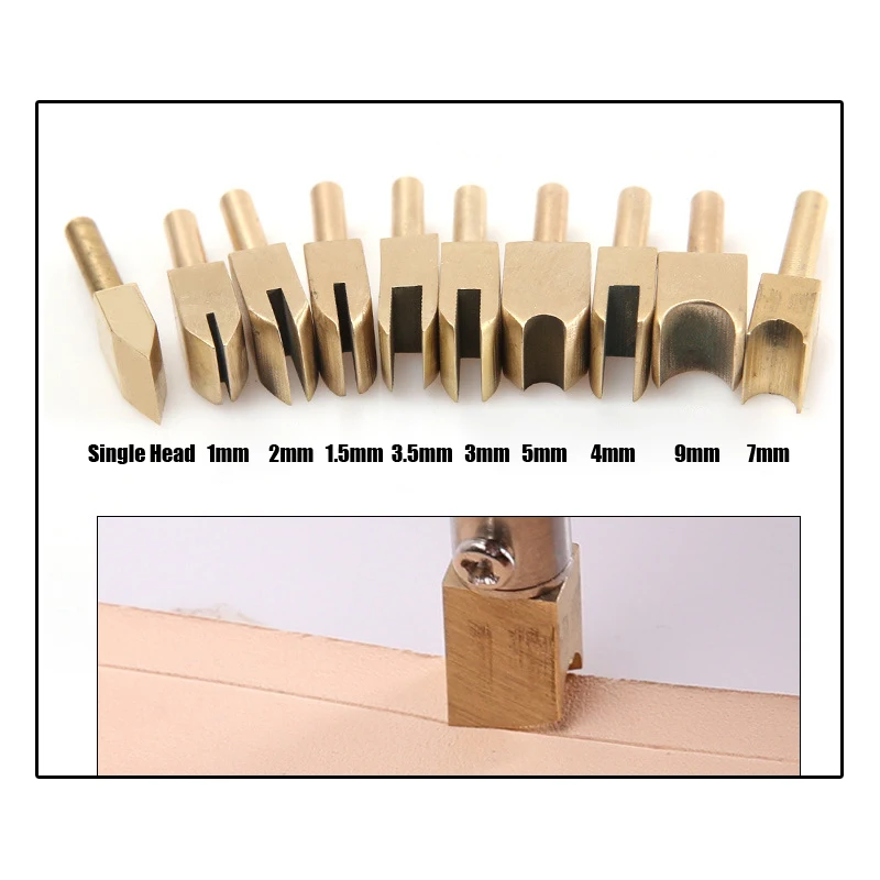 Brass Leather Hot Process Edge Electric Iron Copper Edge Sealing Line Press Side Iron Frame DIY Handmade Leathercraft Tool