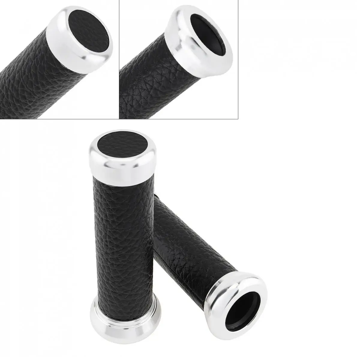 1 пара 22 мм Универсальный алюминиевый+ резиновый Ретро мотоциклетный руль для мотоцикла