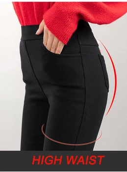 

Plus velvet thicken pants women 2019 winter new high waist tight warm pants trousers leggins mujer plus size leggins