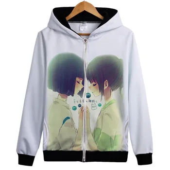 

Spirited Away Hoodies A Voyage of Chihiro hoody Sen to Chihiro no kamikakushi Coat Cute Spirited Away Haku hoodie Hayao Miyazaki