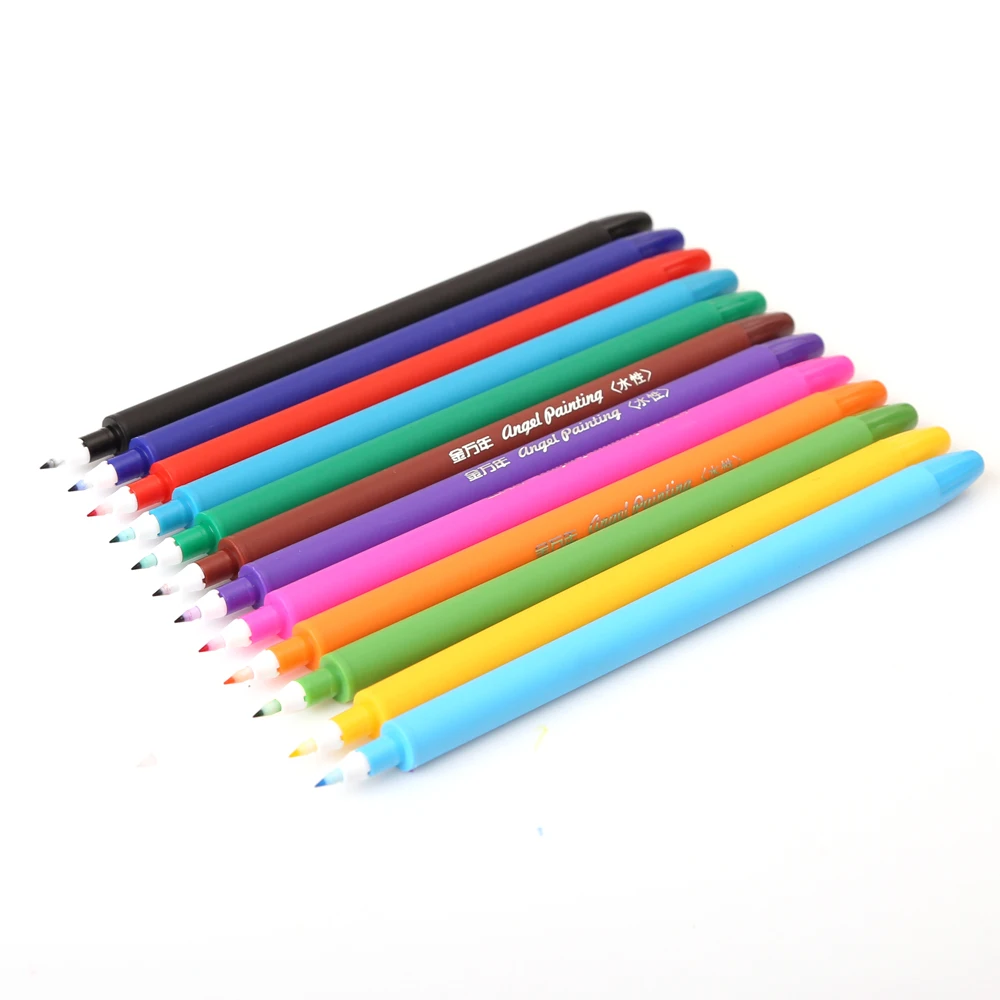

12 Colros красочные Fineliner ручки акварель маркеры рисунок товары для рукоделия fine liner Живопись маркеры для черчения