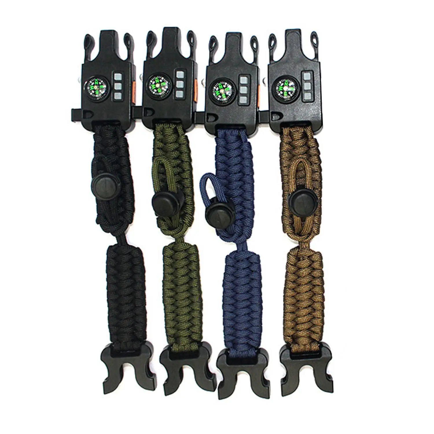 

Braided Bracelet Men Paracord Survival Bracelet Outdoor Camping Rescue Emergency Rope Bracelets Bangle