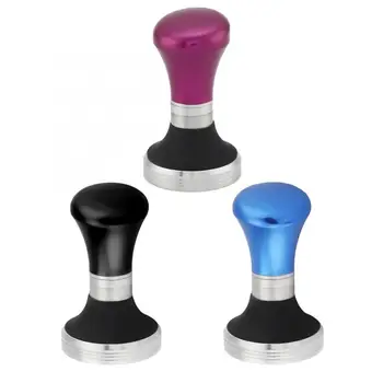 

Espresso Coffee Tamper Adjustable Coffee Tamper Machine Press Flat Base Barista Accessories Coffee Grinder Tools