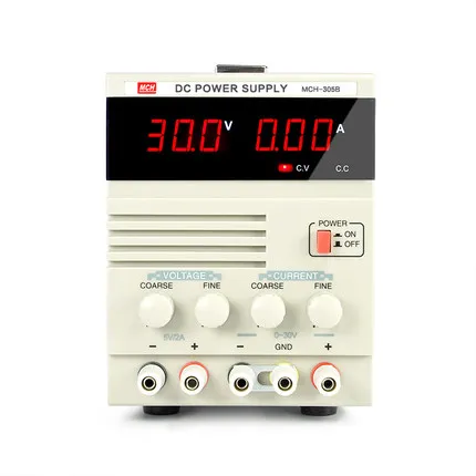 

Fast arrival MCH -305B Linear DC Power Supply, Single Channel 30V 5A Variable with Fixed 5V 2A Output