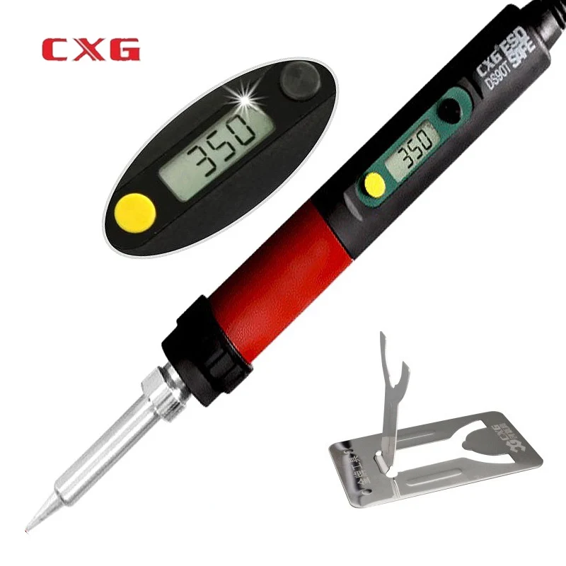 

CXG DS90T CNC Soldering Iron 220V 90W High Quality Welding Rework Station Thermostat Soldering Iron Welding Repair Station