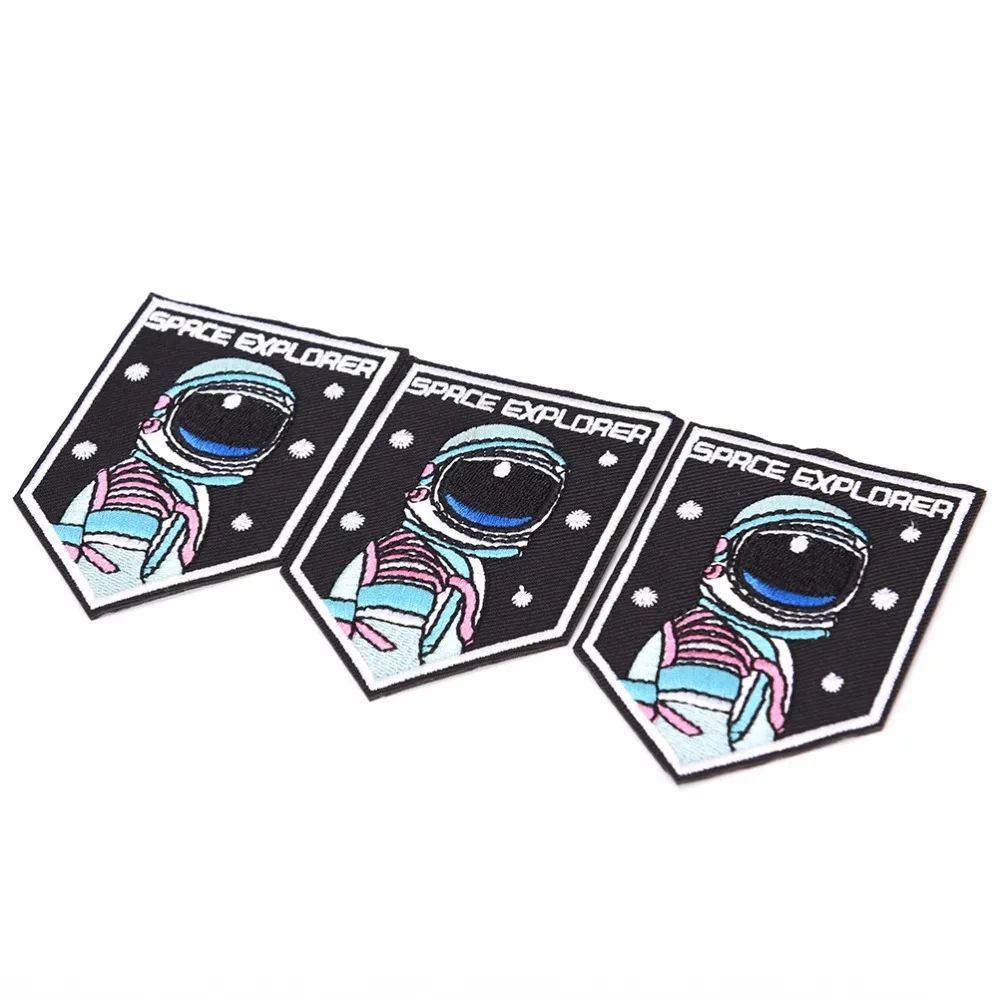 

new Astronaut Space Explorer Plane Airplane Galaxy Apollo Iron On Patches for Clothing Fabric Apparel DIY Decor
