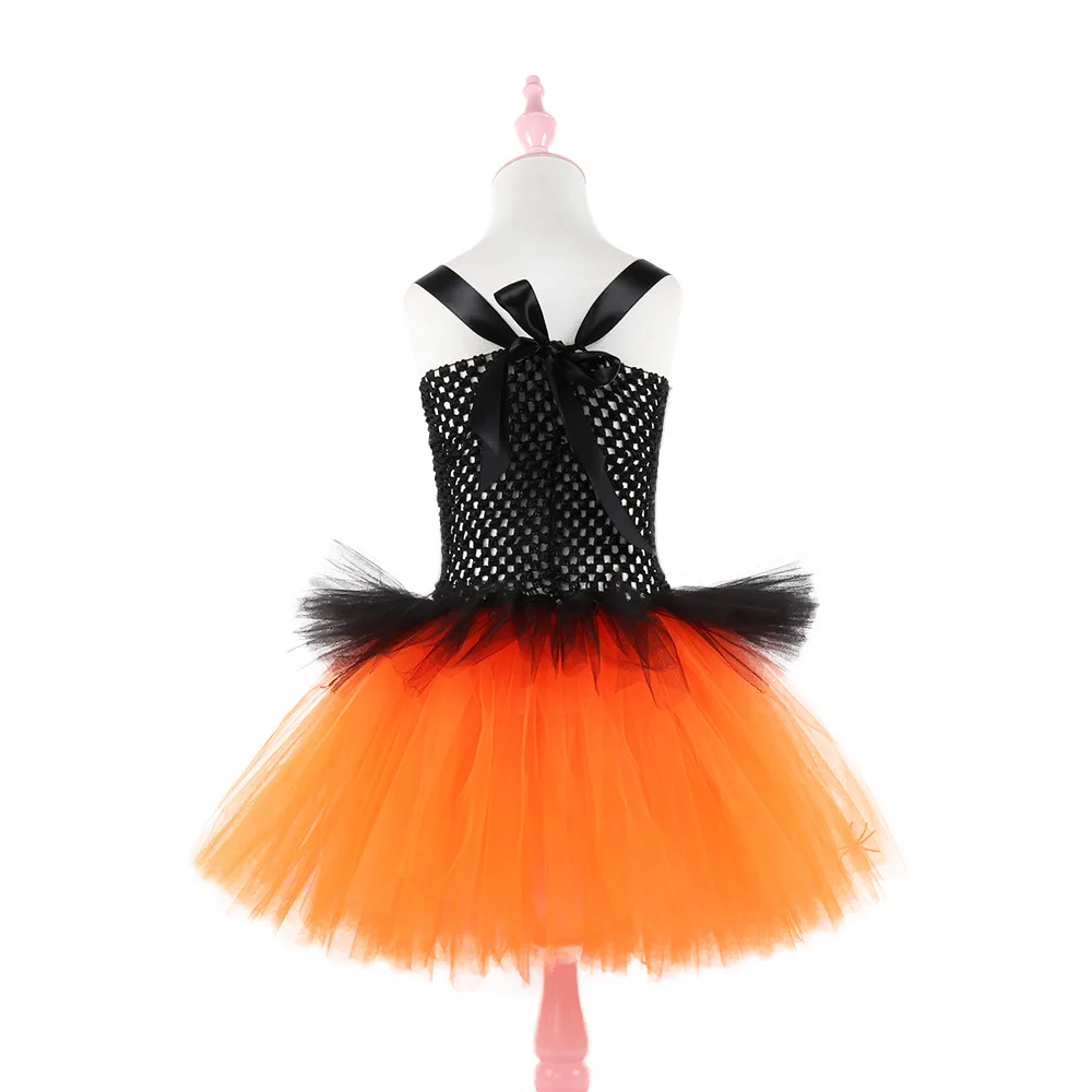 Карнавальный костюм платье-пачка для девочек на Хеллоуин, ведьмы, вечерние карнавальные костюмы, маскарадный костюм ведьмы