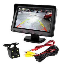 

HD Car Monitor 4.3" TFT LCD Auto Car Display Monitor For Rearview Parking Camera With Reverse Camera Monitor NTSC PAL