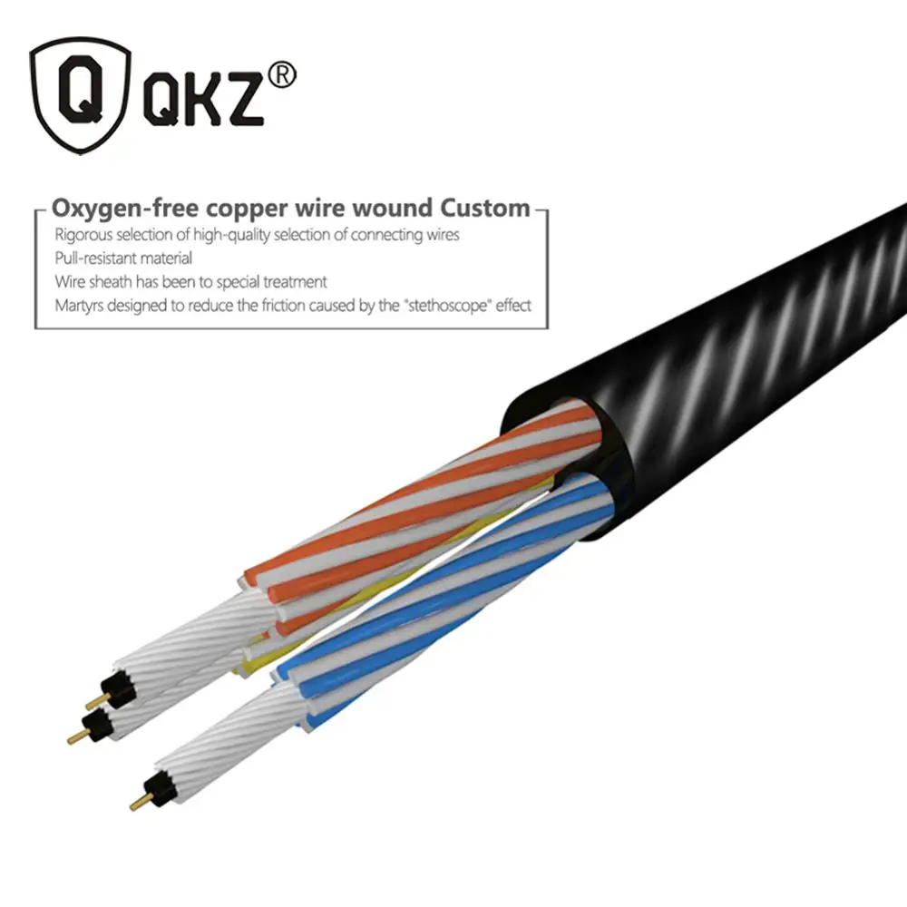 QKZ DM10 CNC HiFi наушники вкладыши fone de ouvido Metal DJ MP3 гарнитура 3 5 мм разъем микрофон