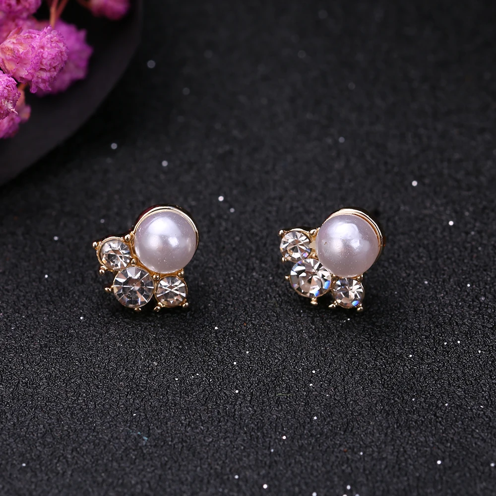 3 pairs/set Bohemian stud earrings set for women new fashion jewelry accessories retro pearl crystal earrings gifts