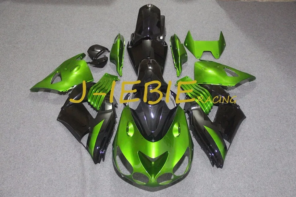 

Black green Injection Fairing Body Work Frame Kit for Kawasaki NINJA ZX14R ZX14 ZX 14 R 2006 2007 2008 2009 2010 2011
