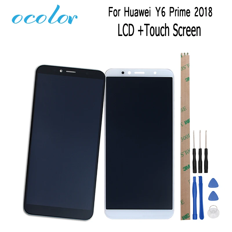 

ocolor For Huawei Y6 Prime 2018 LCD Display And Touch Screen 5.7 Inch Digitizer Assembly Replacement With Tools And dhesive