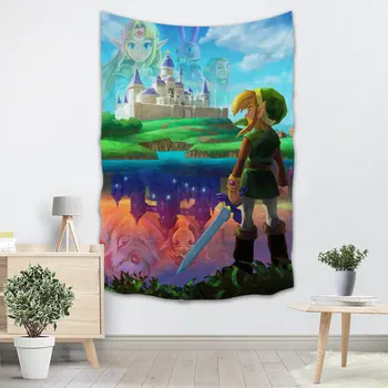 

The Legend Of Zelda Wall Tapestry Custom Your Pattern Yoga Office Sofa Tapestry Bedspread For Kids Room College Dorm Decoration