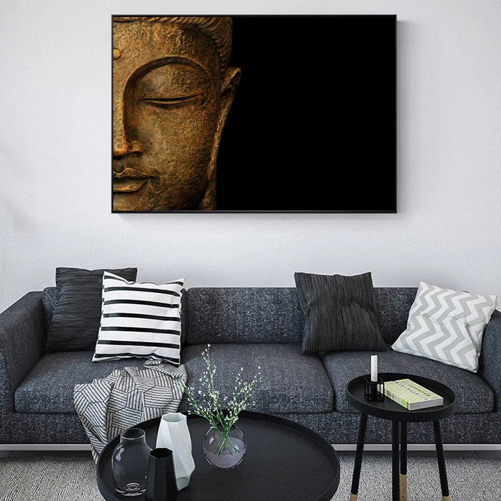 Классическая Будда холст картины буддизм настенные принты для художественных холстов Будда лицо настенные картины для гостиной Cuadros украшения