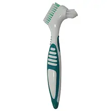 Щетка для чистки протезов, отбеливающая кисть для зубов, инструмент для ухода за полостью рта, зеленый, оранжевый, синий, фиолетовый, повседневный