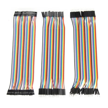

120pcs 20cm 2.54mm 1pin Jumper Wire DuPont Cable cord Colorful Dupont Cables for Arduino