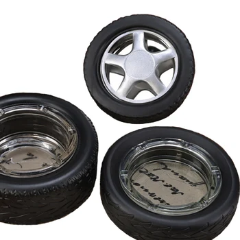 

Creative Tires Ashtray Protable Ashtray Smoking Bin Cigarette Cigar Accessories Personality Cylinder Ashtray Ash Tray Holder