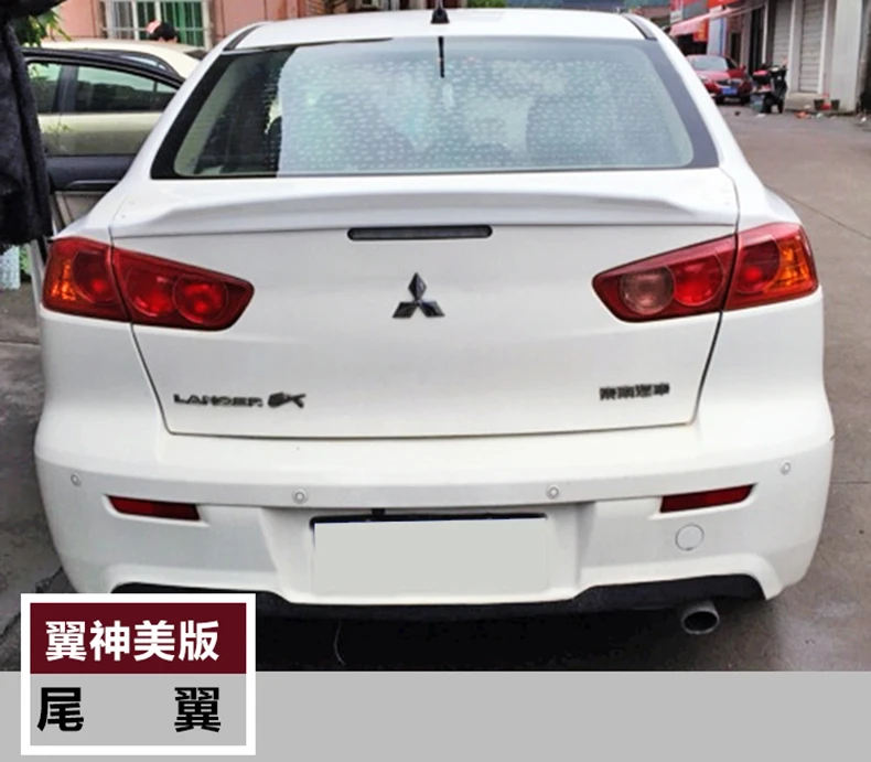 Для Mitsubishi LANCER спойлер 2009- LANCER спойлер высокое качество абс материал заднее крыло праймер цвет задний спойлер