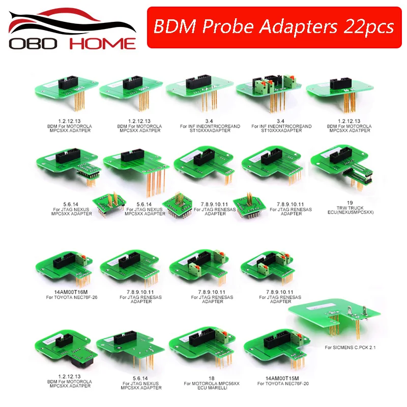 

2018 New arrival Ecu Programmer Diagnostic tool KTAG KESS KTM Dimsport BDM Probe Adapters Full Set 22PCS Free Shipping